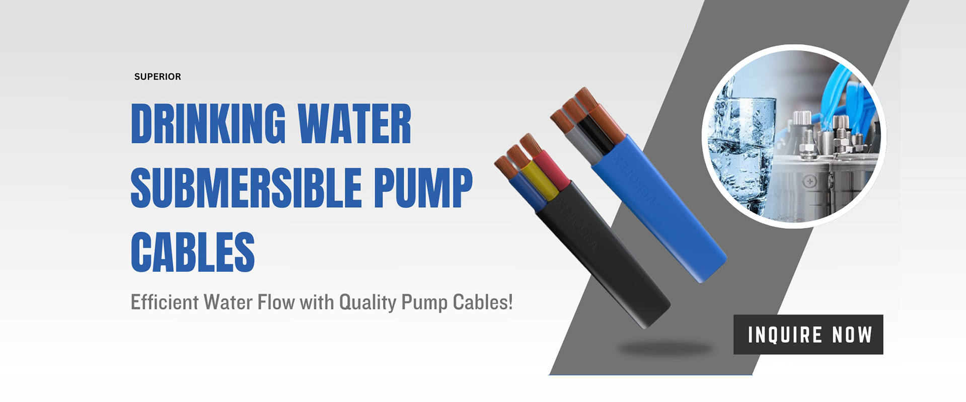 Drinking Water Submersible Pump Cables